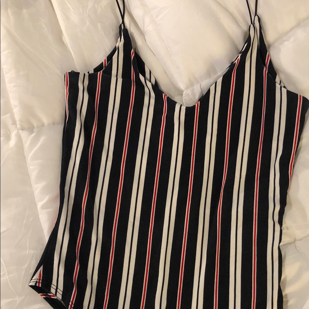 Striped Body Suit